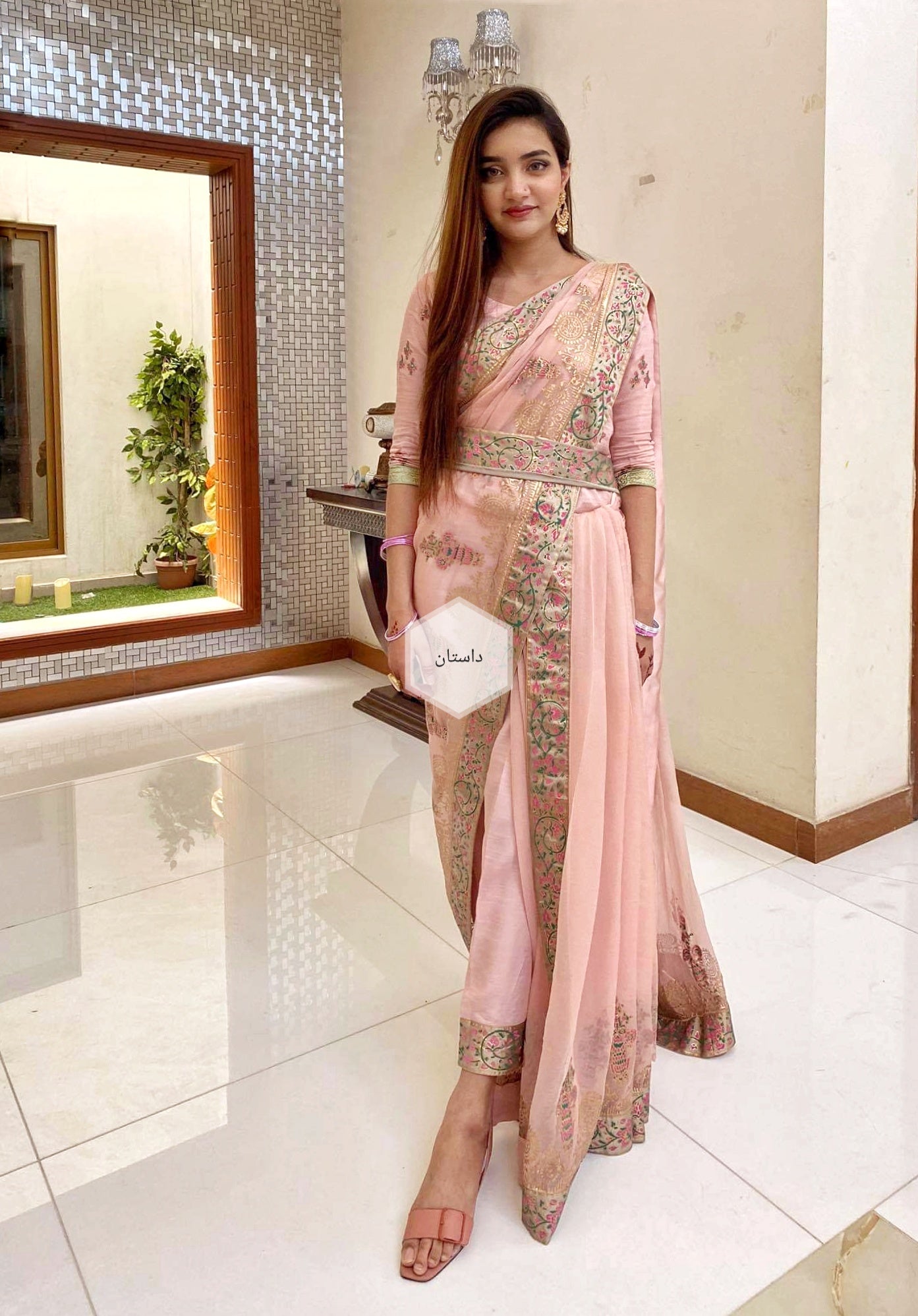 GD TEA PINK SAREE