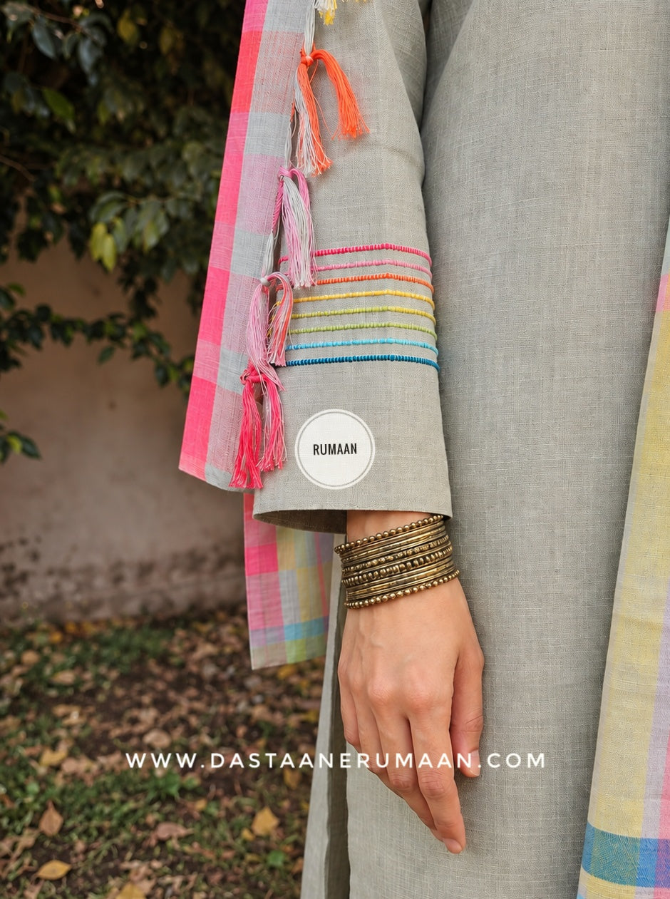 R 268 CHROMATIC | Handwoven Pure Cotton Suit