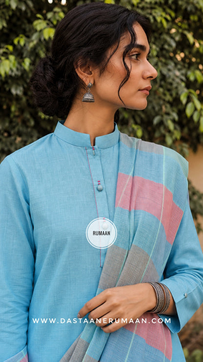 R 261 DEW DROPS| Handwoven Pure Cotton Suit