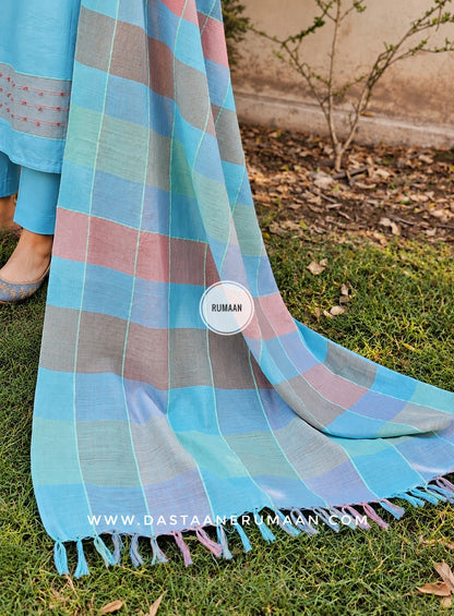 R 261 DEW DROPS| Handwoven Pure Cotton Suit