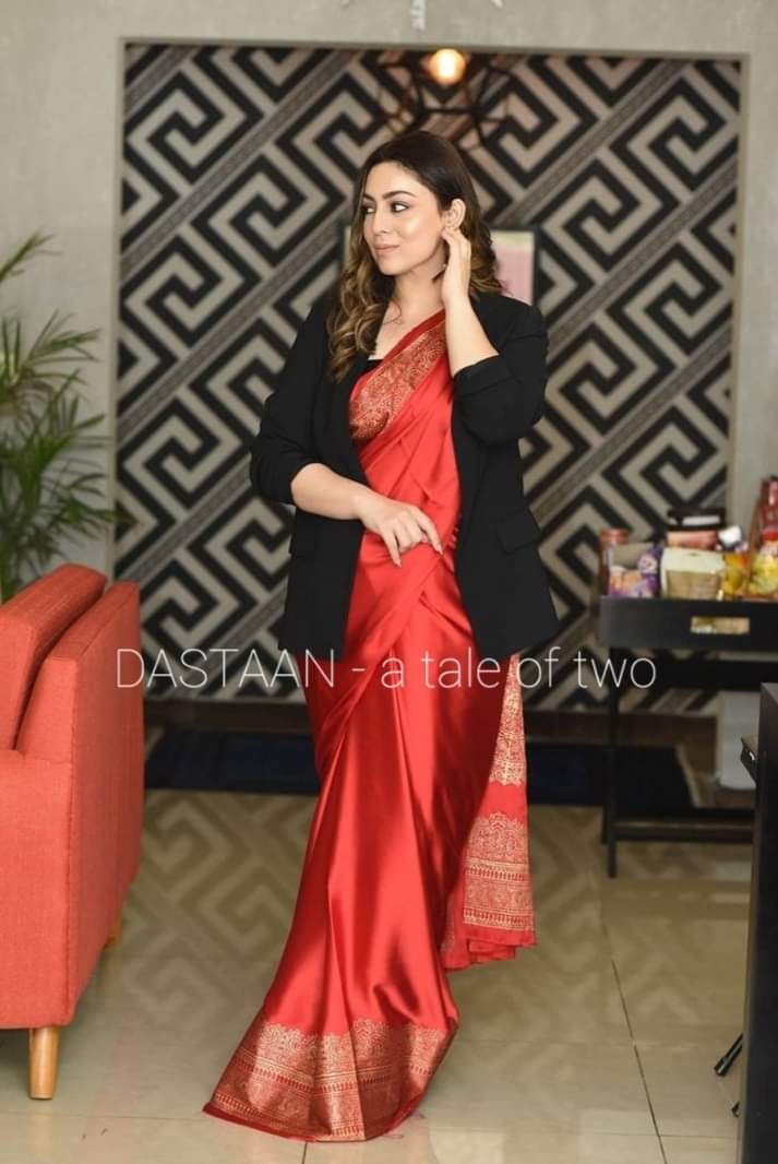 GD RED SAREE