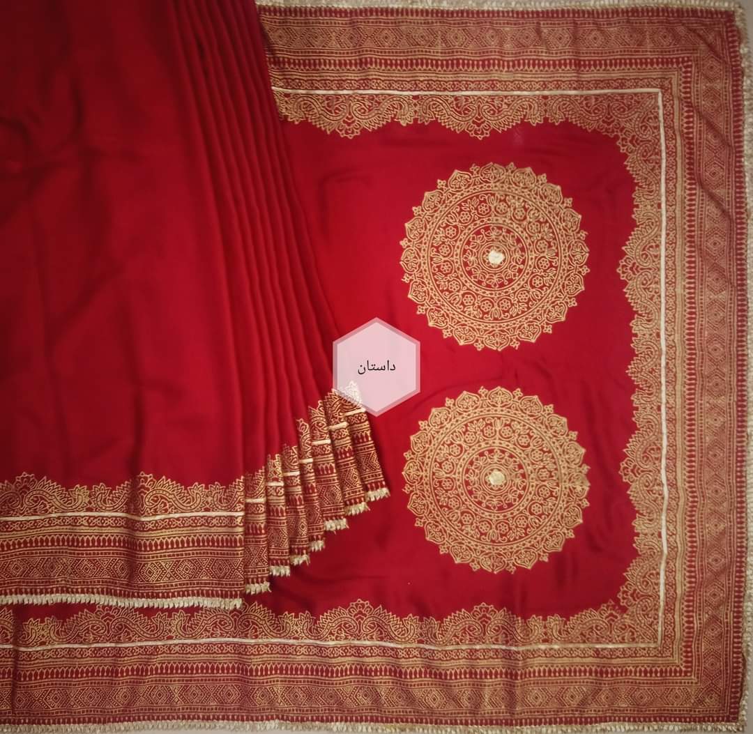 GD RED SAREE