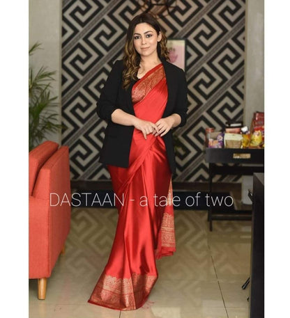 GD RED SAREE