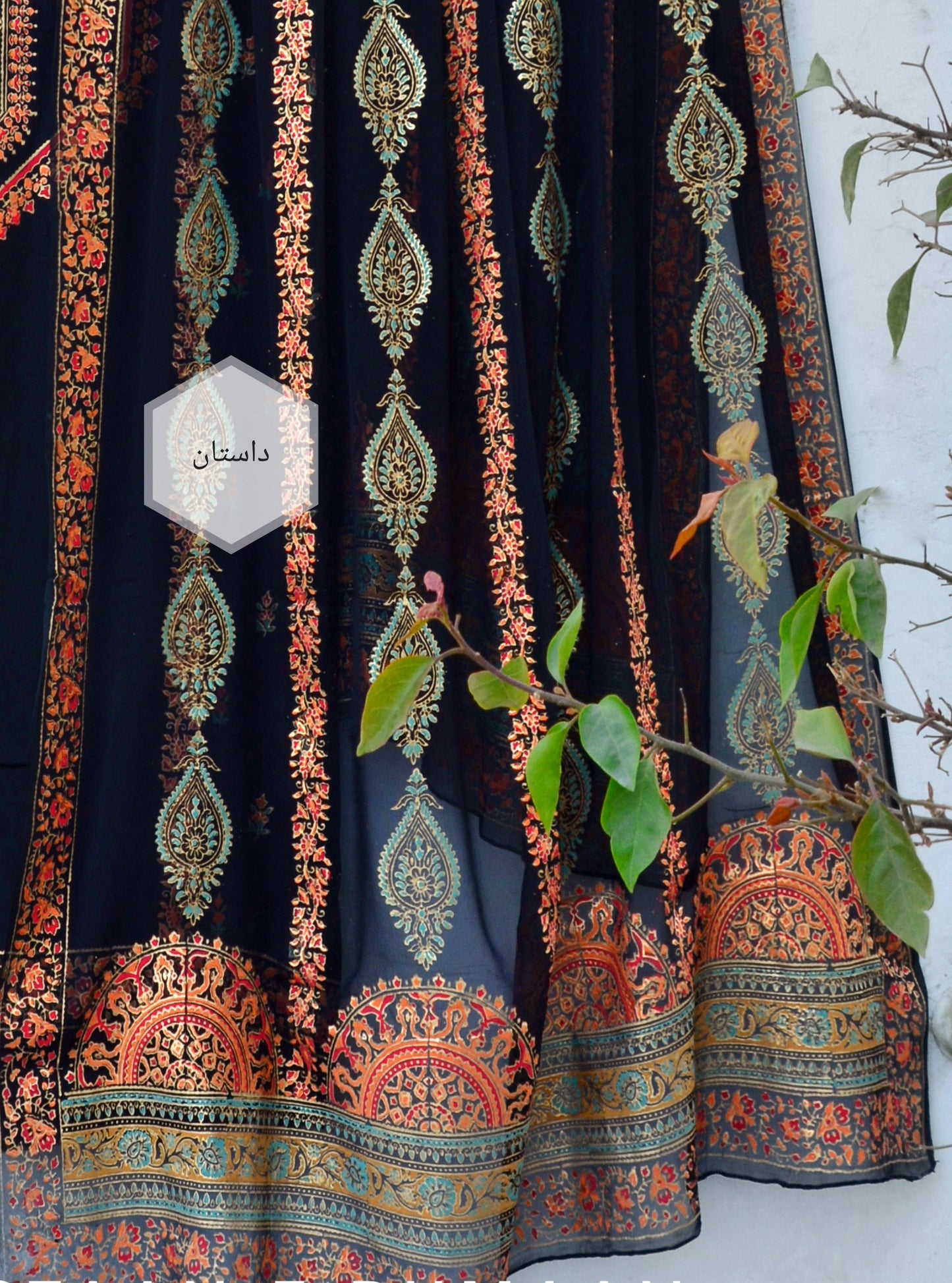GD Black Rose Saree