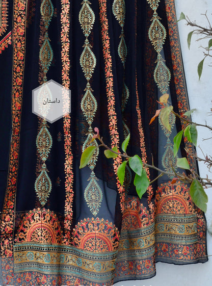 GD Black Rose Saree
